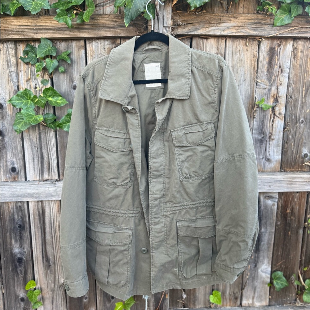 Men's Olive Utility Jacket Old Navy